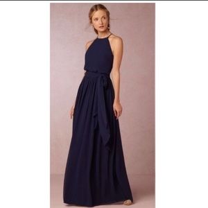 BHLDN Alana Maxi Donna Morgan Chiffon Bridesmaid Dress